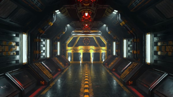 Corridor Scifi 3d Wallpaper