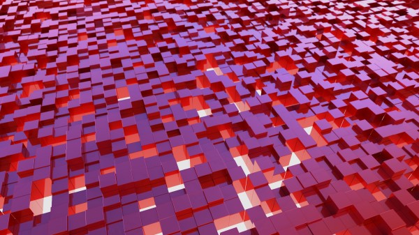 Cubes Structure 3d Pink Wallpaper