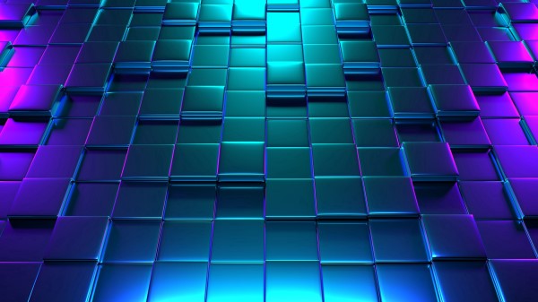 Cubes Structure Rendering Highlighting wallpaper