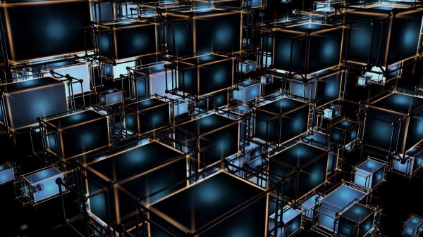 Cubes Structure Tangled Wallpaper