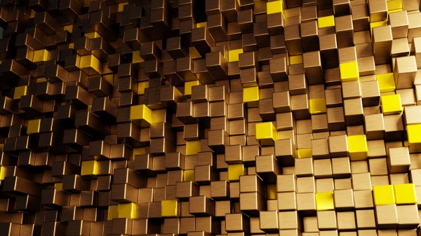 Texture Structure 3d Golden Wallpaper