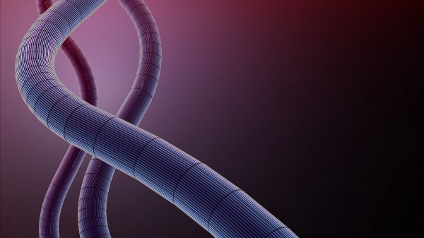 Tube Plexus Wavy Wallpaper