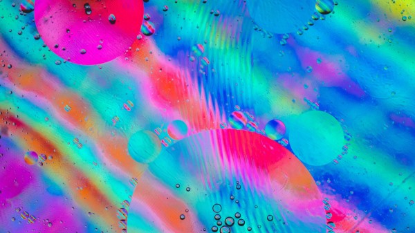 Bubbles Rainbow Glass wallpaper
