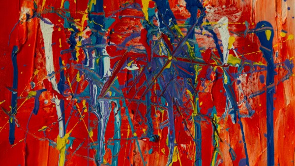 Canvas Paint Stains Wallpaper