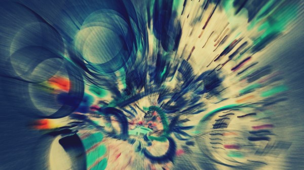 Circles Light Glitter Dive Spin Paint Wallpaper