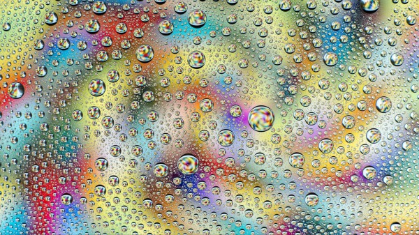 Drops Spray Gradient Wallpaper