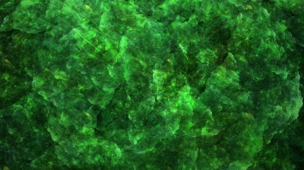Fractal Green Patterns Wallpaper