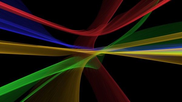 Fractal Lines Multicolored Intersection Wallpaper