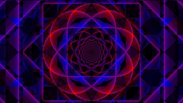 Fractal Pattern Square Wallpaper