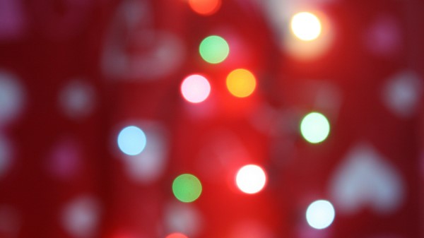 Glare Circles Background Red Wallpaper