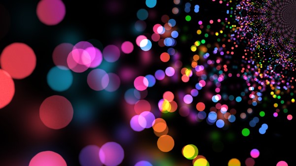 Glare Circles Colorful Bright Image Wallpaper