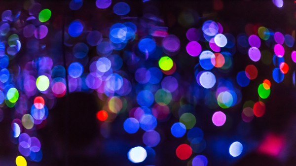 Glare Light Circles Colorful Wallpaper