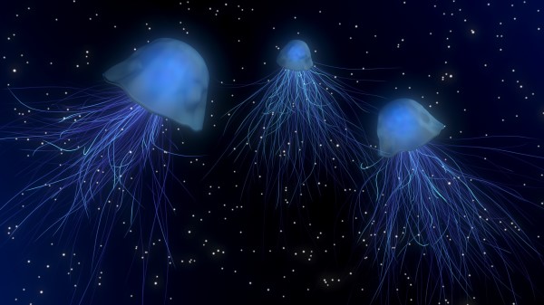 Jellyfish Abstract Space Underwater World wallpaper