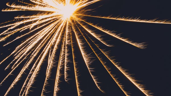 Light Lines Sparks Wallpaper