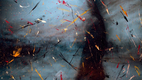 Paint Glass Silhouette Image Wallpaper