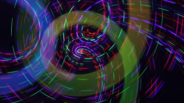 Rays Rotation Light Neon Strip Image Wallpaper