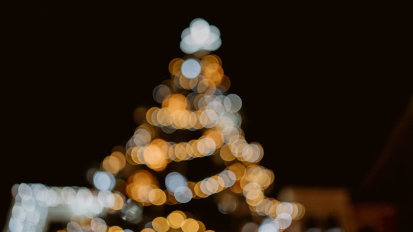 Tree Lights Bokeh Wallpaper