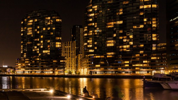 Lonely Loneliness Night City wallpaper