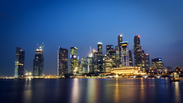 Malaysia Singapore City State Metropolis Skyscrapers Wallpaper