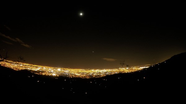 Night City Sky Buildings wallpaper