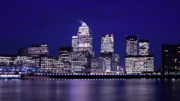 Night City Skyscraper Architecture Wallpaper