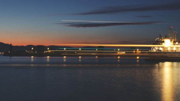 Sea Pier Lights wallpaper