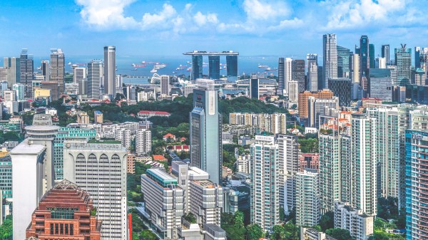 Singapore Skyscrapers Architecture Wallpaper
