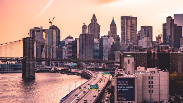 Skyscrapers Bridge Road wallpaper