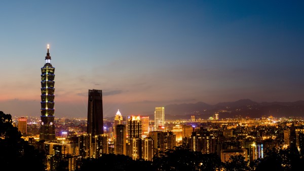 Tower Lights Night City Wallpaper