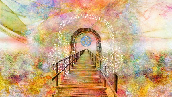 Arch Planet Notes Wallpaper