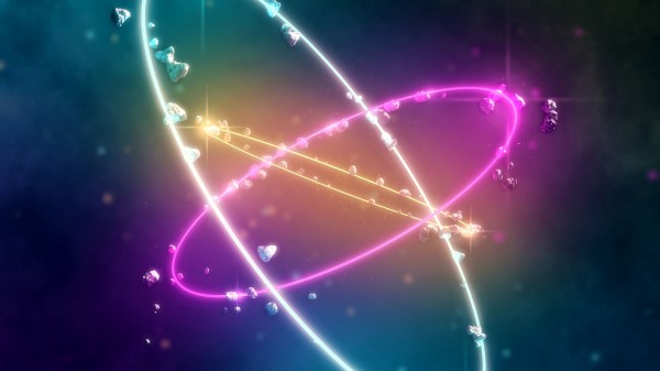 Atom Rings Stones wallpaper