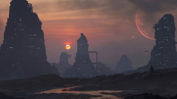 Futurism Fantasy City Wallpaper