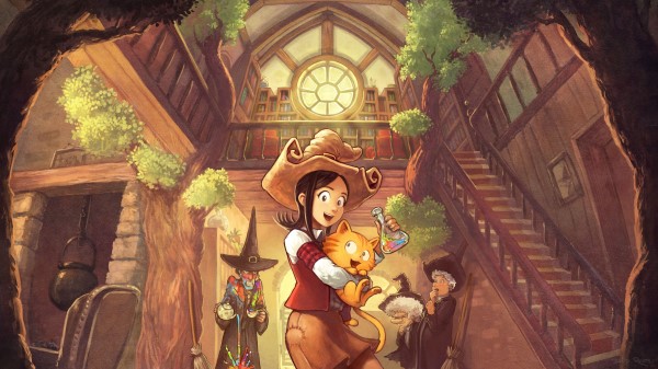 Girl Cat Art Image Wallpaper