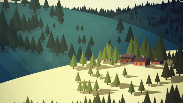 House Building Spruce Wallpaper