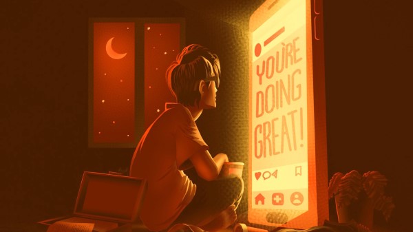 Man Phone Words Wallpaper