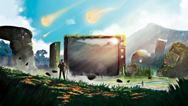 Man Tv Art Wallpaper