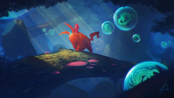 Rider Creature Forest Wallpaper