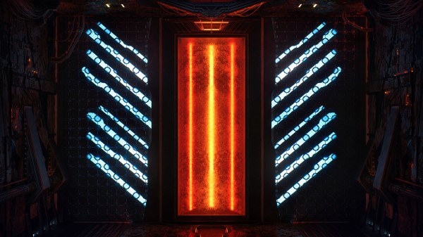 Sci Fi Rectangle Glow Wallpaper