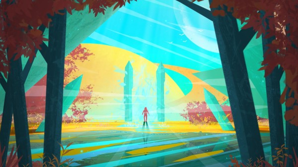 Silhouette Planet Spray Wallpaper