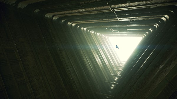 Silhouette Triangle Light Wallpaper