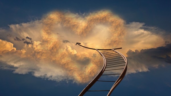 Staircase Sky Arrow Wallpaper