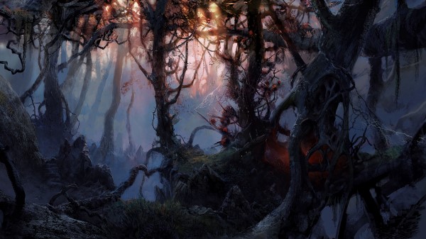 Trees Forest Art Wallpaper