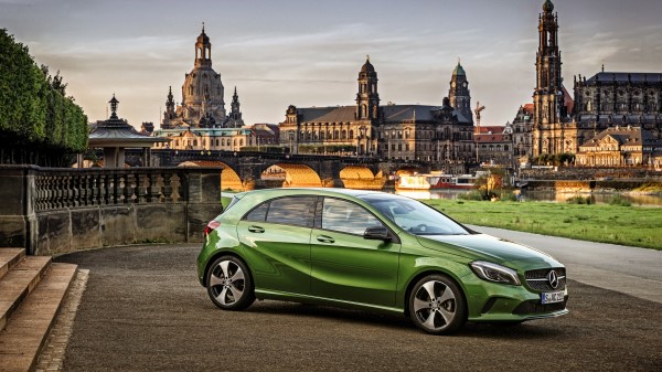 Mercedes Benz A Class A200 W176 Green Side View Wallpaper