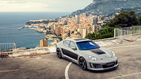 Porsche Panamera Top View Car wallpaper