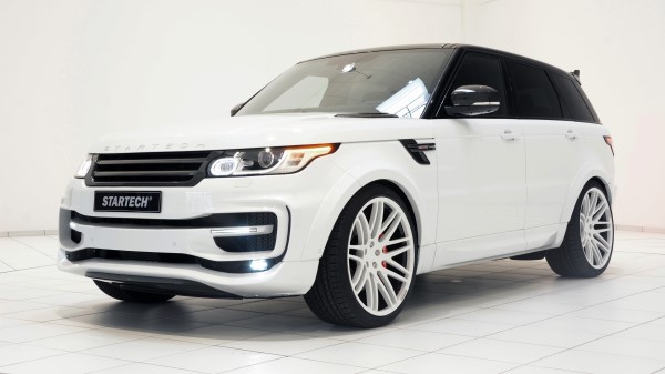Range Rover 2014 Startech White Side View Wallpaper