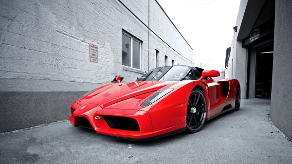 Red Street Ferrari Ferrari Enzo wallpaper