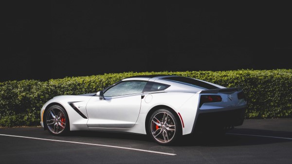 Sports Car Side View Gray wallpaper