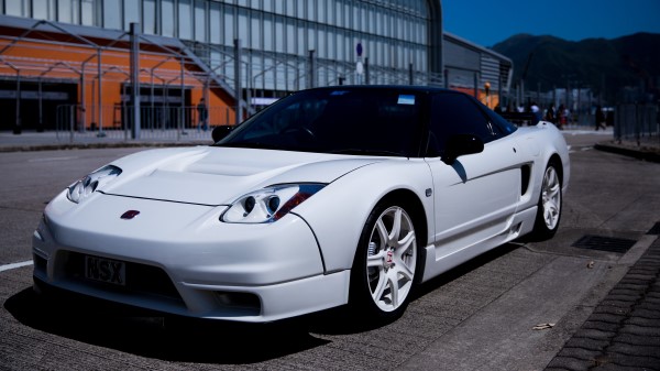Sports Car Side View White wallpaper