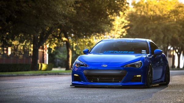 Subaru Brz Blue Front Sports Car Coupe wallpaper