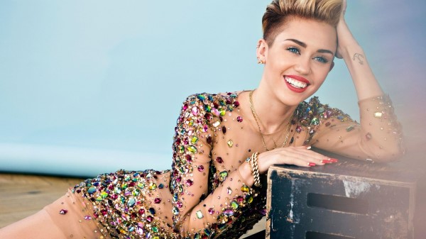 Miley Cyrus In A Sparkly Costume Wallpaper